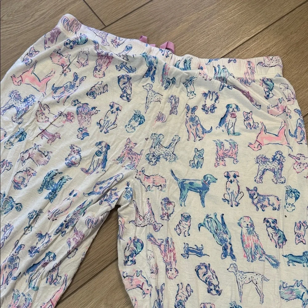 Lilly Pulitzer All Over Print Dog Pajama Pants Size XL Comfy Loungewear soft - Picture 8 of 10